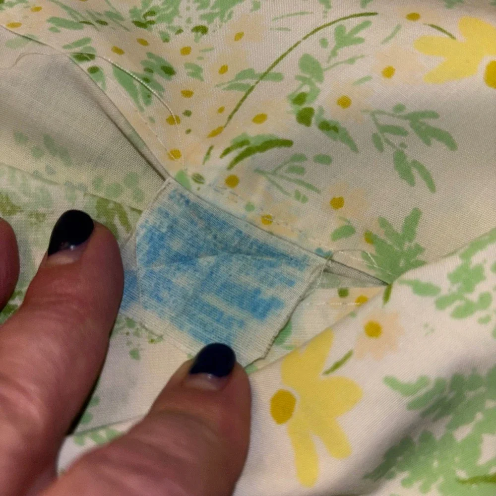 Vintage | Springmaid Wondercale 4 Piece Twin Sheet Set‎ | Green Yellow Daisy